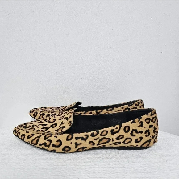 Jeffry Campbell vionnet leopard print pony hair pointed toe flats size 40 - Picture 11 of 14